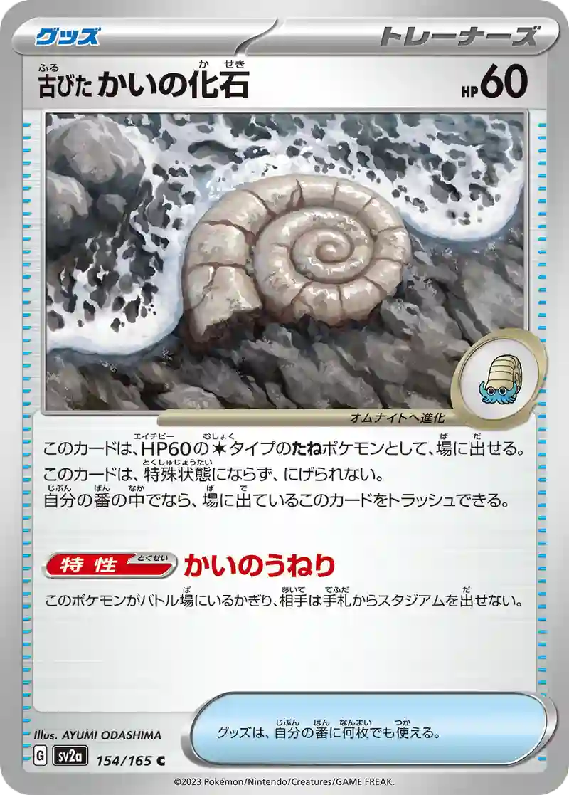 古びたかいの化石 C