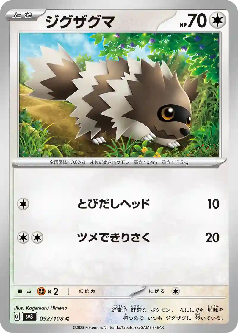 ジグザグマ C