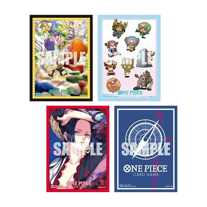 ONE PIECEカードゲーム オフィシャルカードスリーブ16の4種デザイン